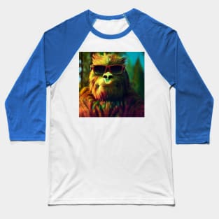 Dope Sasquatch in Nature Baseball T-Shirt